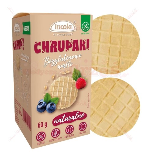 Chrupaki - bezglutenowe wafelki naturalne 60g Incola