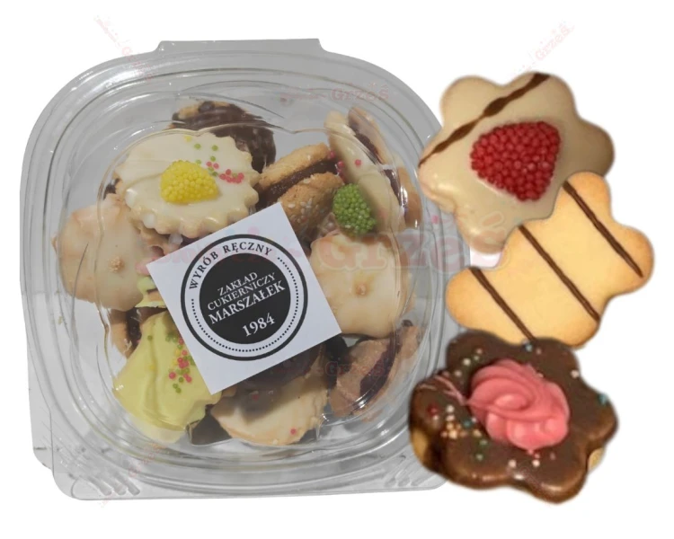 mieszanka kruchych ciastek - ręcznie robione MIX SMAKÓW 500g Marszałek