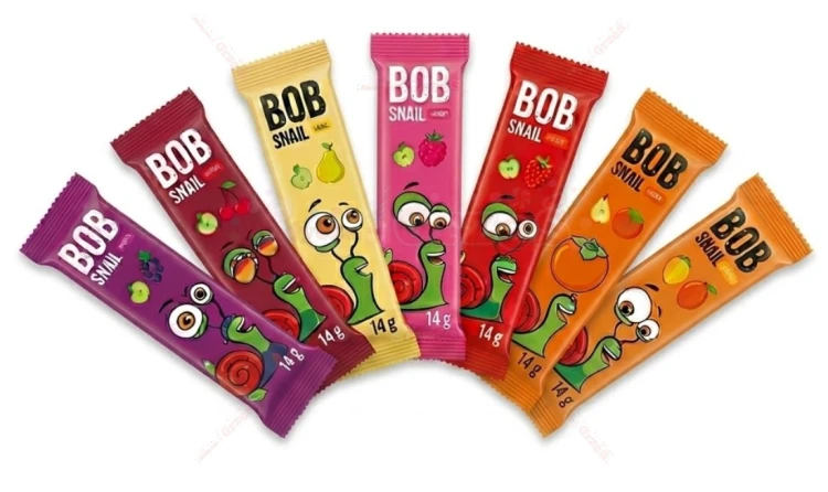 MIX Stripes żelki PASKI 7 smaków*14g Bob Snail