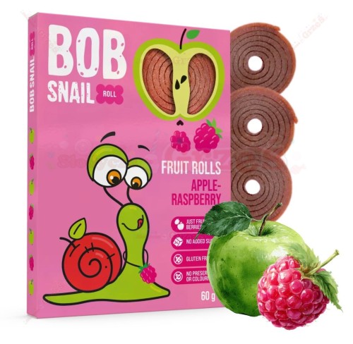 Przekąska owocowa rolls JABŁKO-MALINA 60g Bob Snail