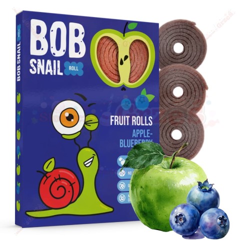 Przekąska owocowa rolls JABŁKO-BORÓWKA bez cukru 60g Bob Snail