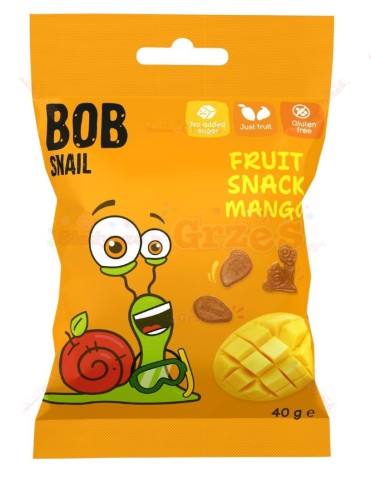 Żelki owocowe MANGO BEZ CUKRU Fruit snacks 40g Bob Snail