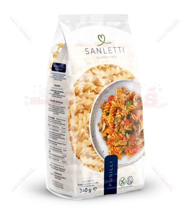 Makaron bezglutenowy FUSSILI ŚWIDERKI 340g Sanletti Incola