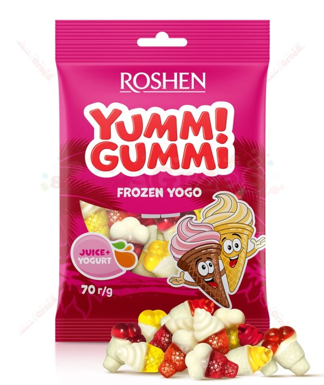 żelki Yummi Gummi Frozen Yogo - mrożony jogurt 70g Roshen