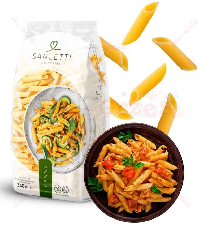 Makaron bezglutenowy PENNE RURKI 340g Sanletti Incola