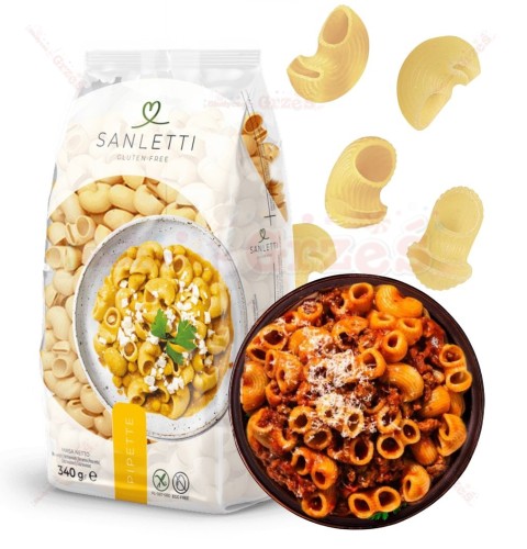 Makaron bezglutenowy PIPETTE KOLANKA 340g Sanletti Incola