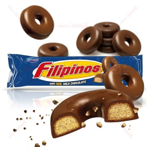 Filipinos - herbatniki Donuty w mlecznej czekoladzie 120g Artiach