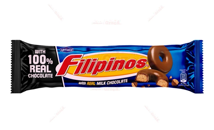 Filipinos - herbatniki Donuty w mlecznej czekoladzie 120g Artiach