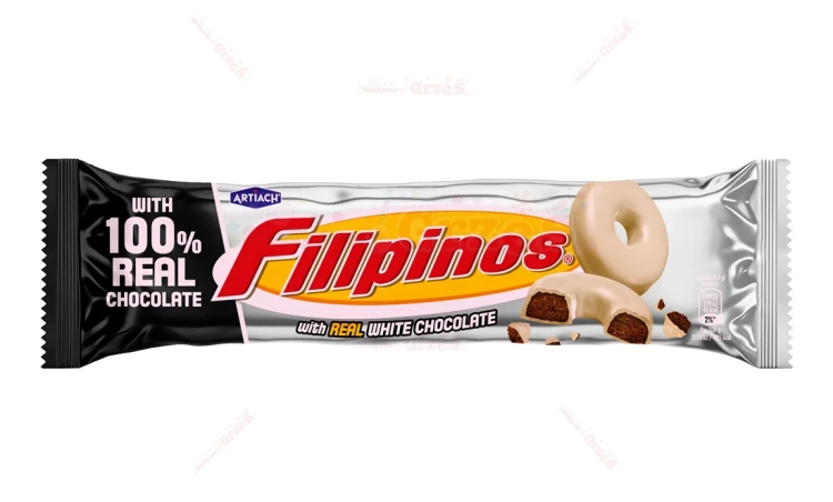 Filipinos - herbatniki Donuty w białej czekoladzie 120g Artiach