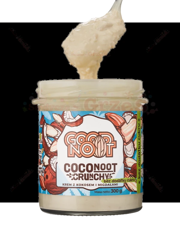 Chrupiący krem z kokosem i migdałami Coconut BEZ CUKRU KETO 300g Good Noot