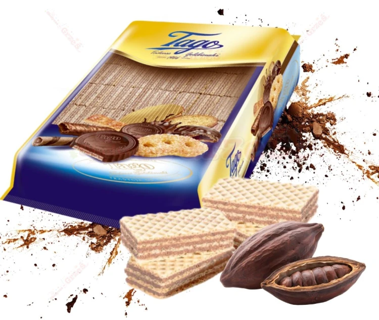 Mini wafelki kakaowe - wafle z kremem kakaowym 2,5kg Tago