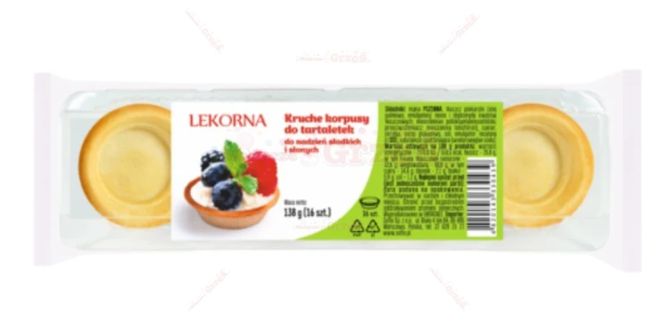 MINI Korpusy do tartaletek - monoporcje 16szt/138g Lekorna