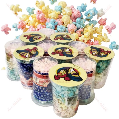 Kolorowy POPCORN słodki w kubku 12*500ml Jami