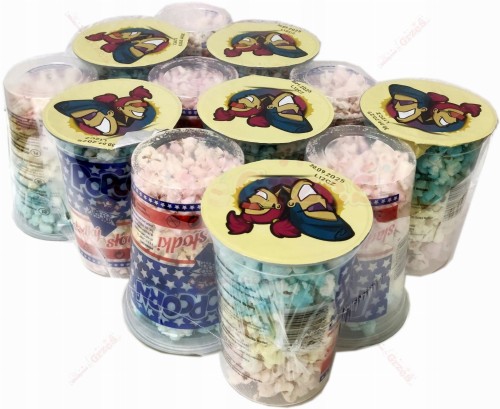 Kolorowy POPCORN słodki w kubku 12*500ml Jami