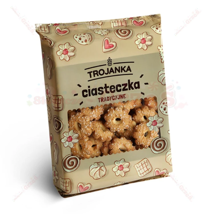 Stokrotka z cukrem - kruche ciasteczko posypane cukrem 400g Trojanka