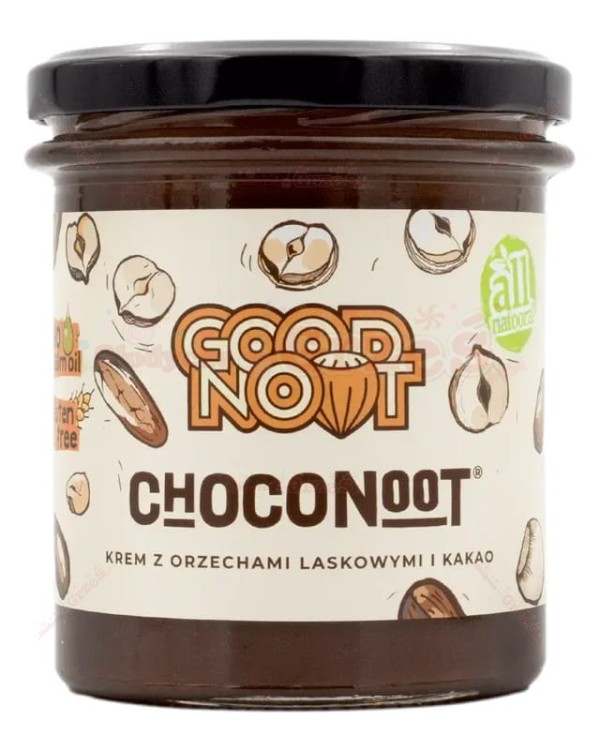 krem CHOCONOOT z orzechami laskowymi i kakao bez glutenu 350g Good Noot