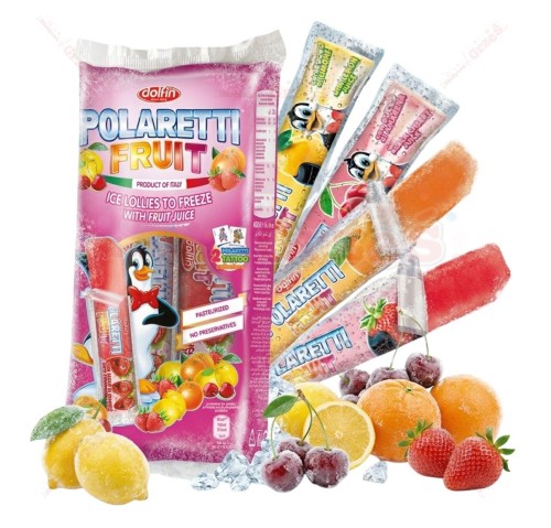 Pałeczki lodowe  LODY  wodne z SOKAMI owocowymi 10*40ml Polaretti