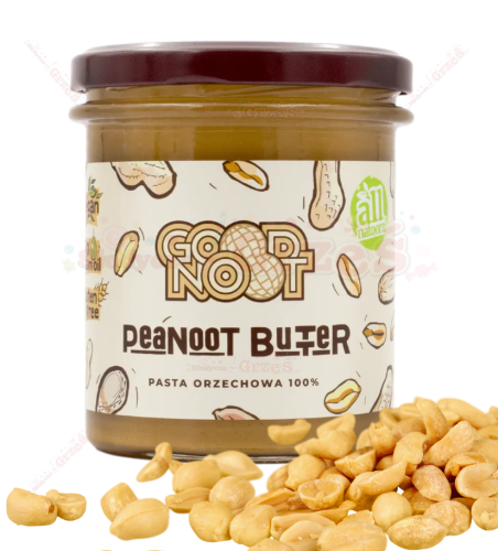 pasta orzechowa 100% PEANOOT BUTTER bez glutenu 300 Good Noot