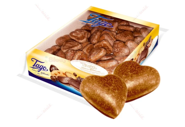 Pierniki SERDUSZKA lukrowane 600g Tago | Serca w lukrze