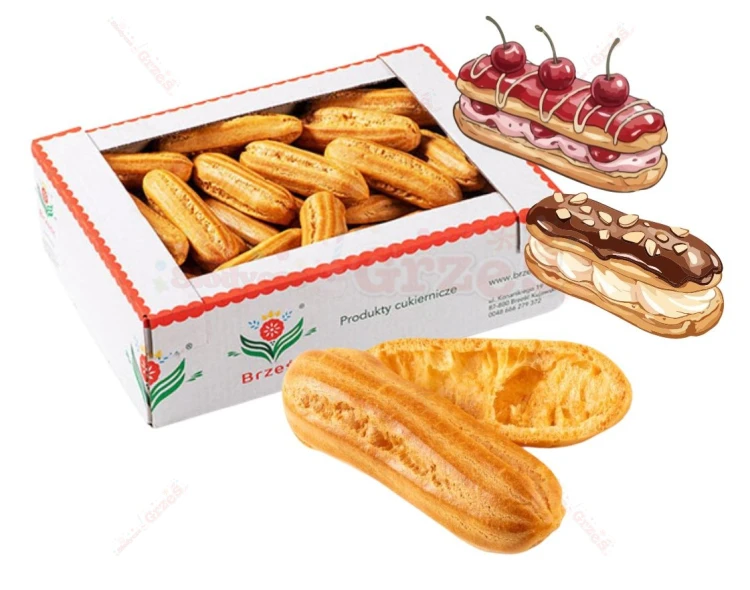 EKLERY ptysiowe korpusy do nadziewania BEZ CUKRU 1kg Brześć