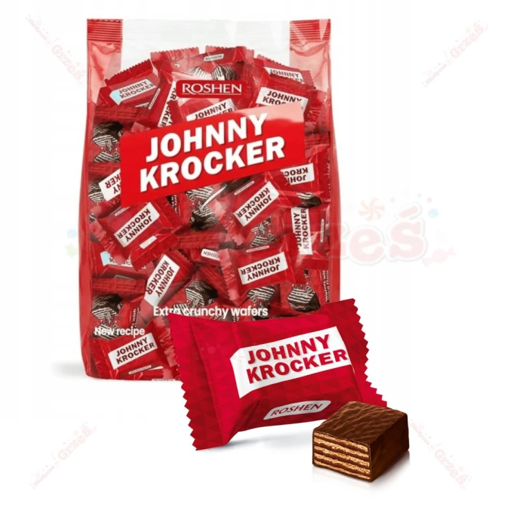 Johny Krocker choco - wafelki KAKAOWE 1kg Roshen