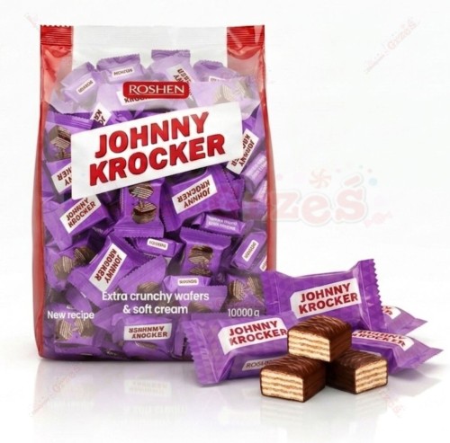 Johny Krocker milk - wafelki MLECZNE 1kg Roshen