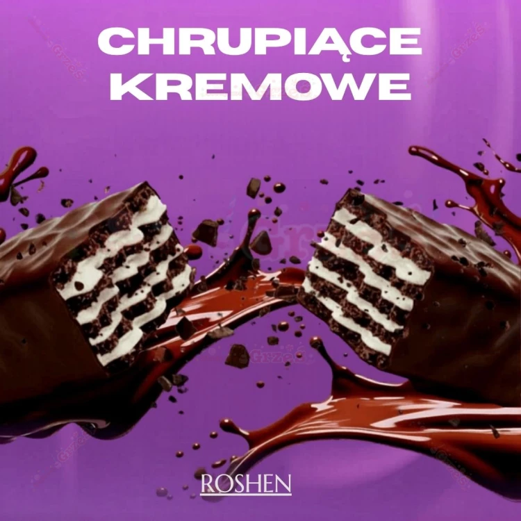 Johny Krocker milk - wafelki MLECZNE 1kg Roshen