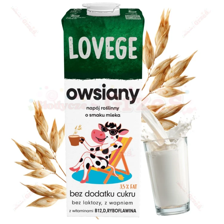 Napój roślinny No Milk owsiany o smaku mlek BEZ CUKRU 1l Sante
