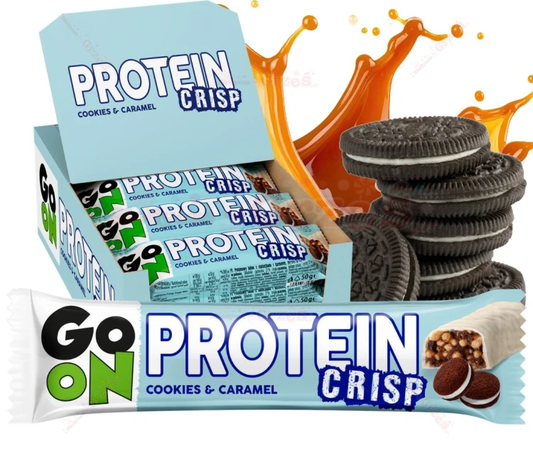 Go On baton PROTEIN CRISP ciastko-karmel 24*50g Sante