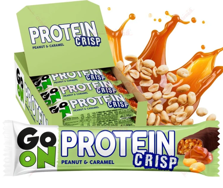 Go On baton PROTEIN CRISP orzech-karmel 24*50g Sante