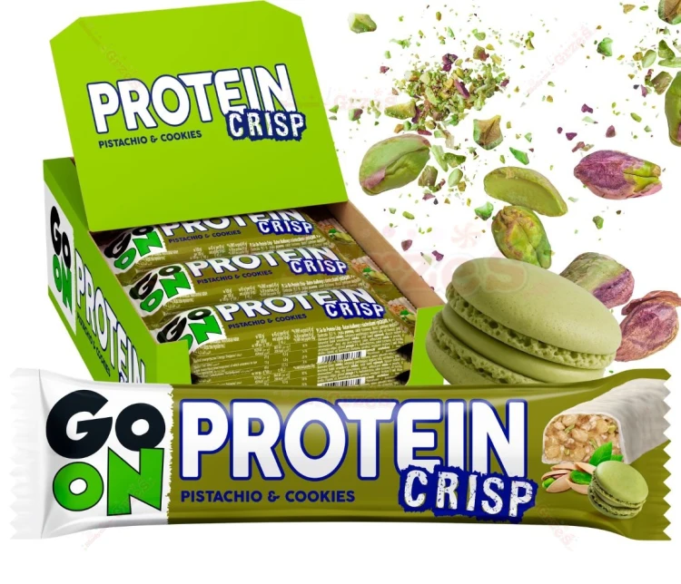 Go On baton PROTEIN CRISP pistacjowo-ciasteczkowy 24*45g Sante