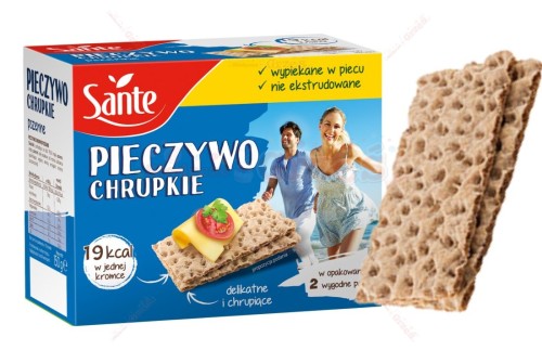 Pieczywo chrupkie PSZENNE  bez cukru 150g Sante