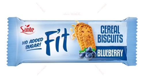 ciastka FIT zbożowe jagodowe BEZ CUKRU 20*50g Sante