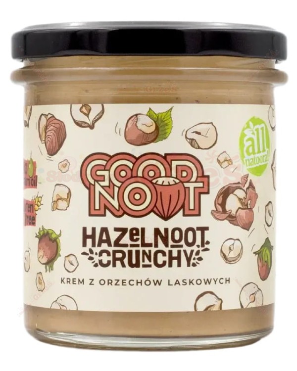krem z orzechów laskowych HAZELNOOT CRUNCHY z chrupiącymi kawałkami orzechów 300 Good Noot