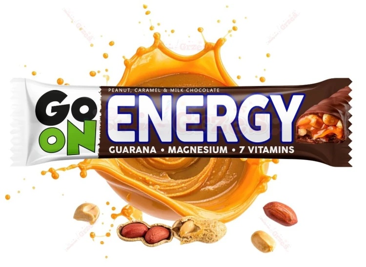 24x Baton Go On ENERGY z ORZESZKAMI i KARMELEM 45g Sante