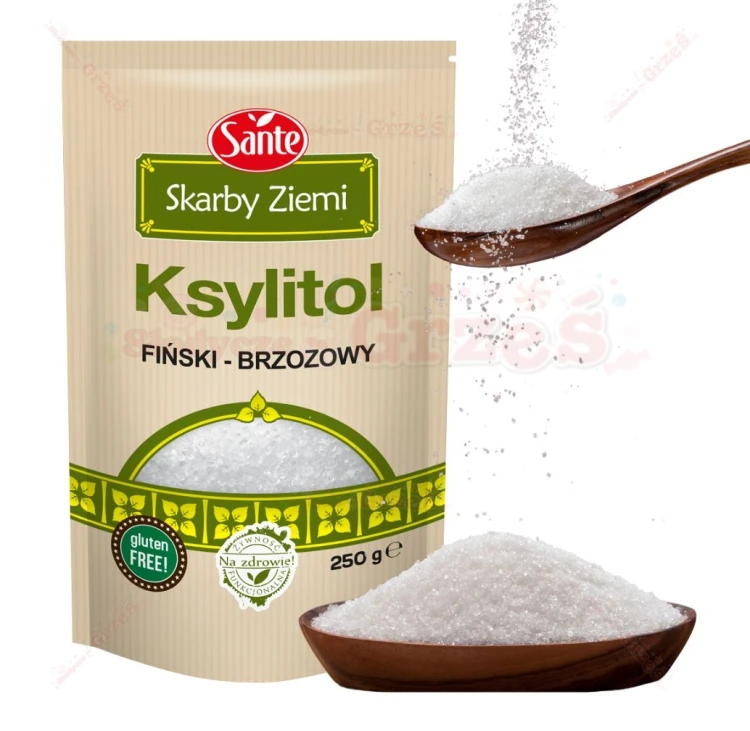 KSYLITOL cukier brzozowy ZAMIAST CUKRU 250g Skarby Ziemi Sante