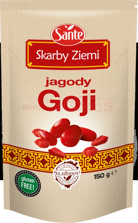 Jagody GOJI - owoce długowieczności SUPERFOOD 250g Skarby Ziemi Sante