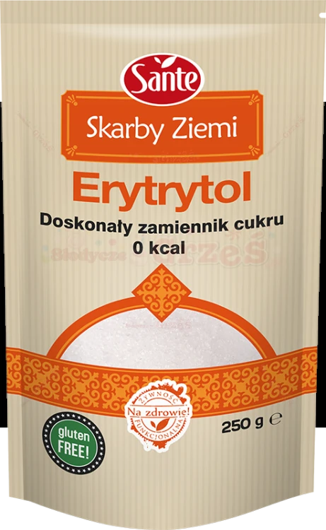 ERYTRYTOL Skarby Ziemi naturalny słodzik ZAMIAST CUKRU 250g Sante