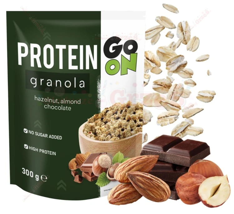 GO ON granola proteinowa CZEKOLADA ORZECHY BEZ CUKRU 300g Sante