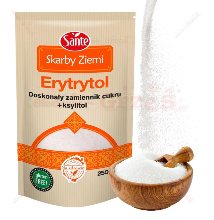 Erytrytol z dodatkiem ksylitolu Skarby Ziemi 250g Sante