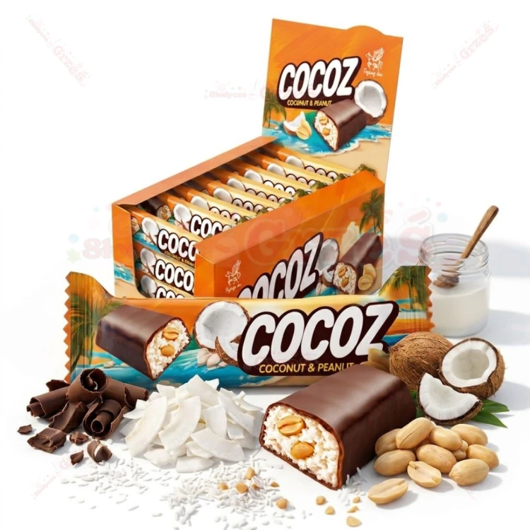 Baton kokosowy COCOZ&PEANUT z orzeszkami 35g Aim Foods