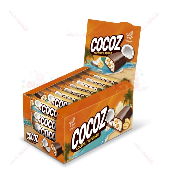 Baton kokosowy COCOZ&PEANUT z orzeszkami 35g Aim Foods