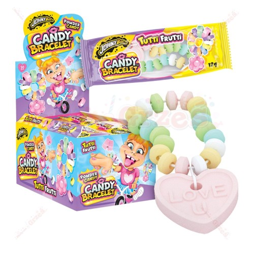 Cukierki pudrowe bransoletki 50*12g Johny Bee Bracelet Candy