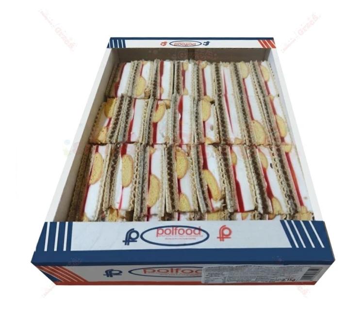 Pischinger biszkoptowy - wafle z pianką, galaretką i biszkoptami 2,1kg Polfood