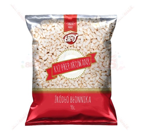 Ryż preparowany 90g Łapsy | ryż dmuchany, chrupiący na szyszki