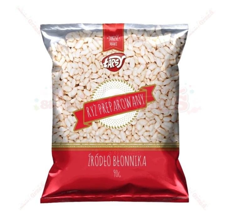 Ryż preparowany 90g Łapsy | ryż dmuchany, chrupiący na szyszki