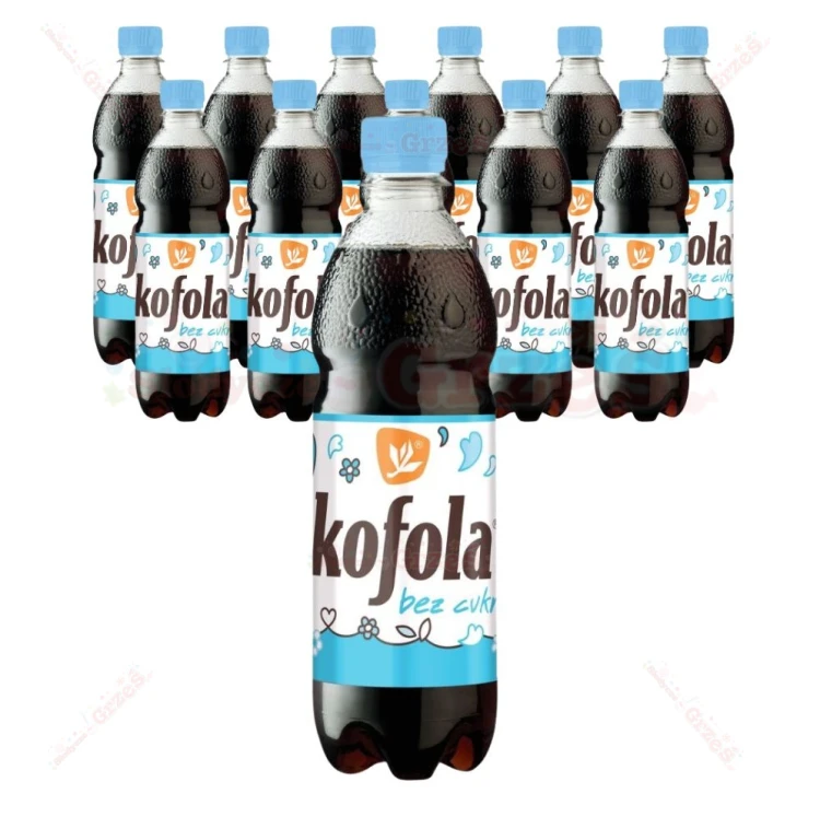 12x KOFOLA bez cukru butelka 500ml - czeska Cola ziołowa