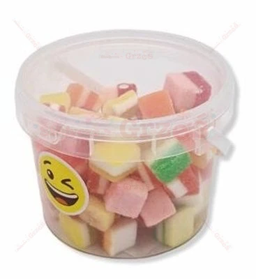 Pianko-galaretki owocowe w cukrze  - Kostki galaretki z pianką 350g Hello Jelly