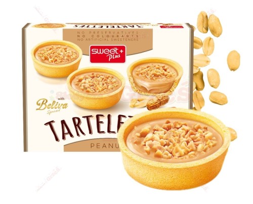 Tartaletki z kremem ORZECHOWYM peanut butter 150g Sweet Plus