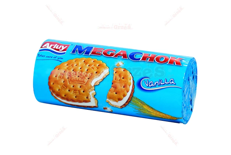 Markizy z nadzieniem o smaku waniliowym Mega Chok 180g Aruly